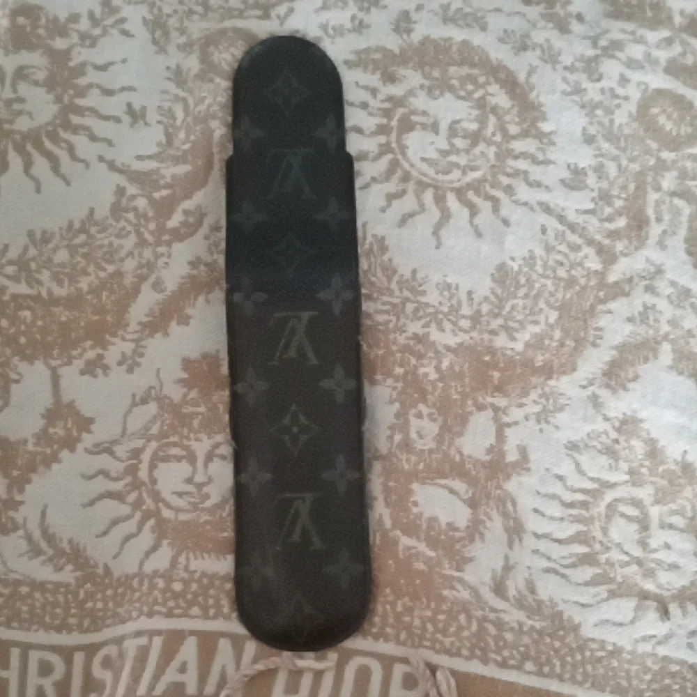 Louis Vuitton Black Monogram pencil pen case